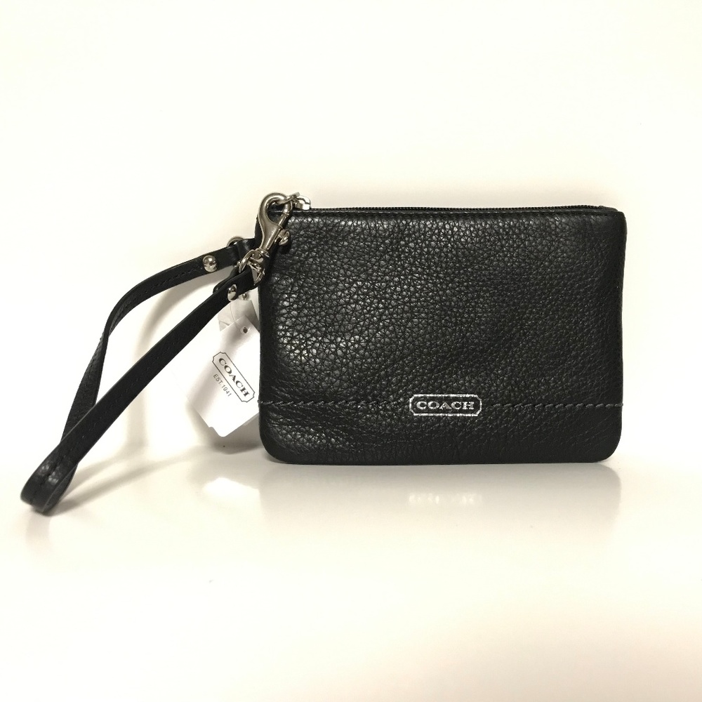 COACH ARK LEATHER SMALL WRISTLET